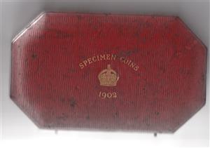 1902 Edward V11 Long Specimen set - case only image 1
