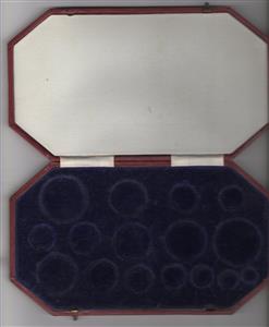 1902 Edward V11 Long Proof set incl 1d,1/2d,farthing - Case only image 2
