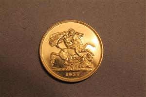 1937 George V1 Gold Proof set image 2