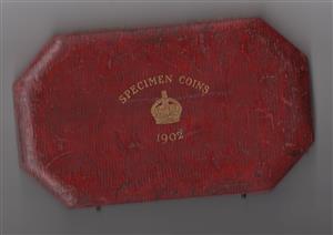 1902 Edward V11 Long Specimen/Proof set - case only image 1
