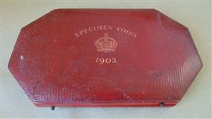 1902 Edward V11 Short  Specimen/Proof set - case only image 1